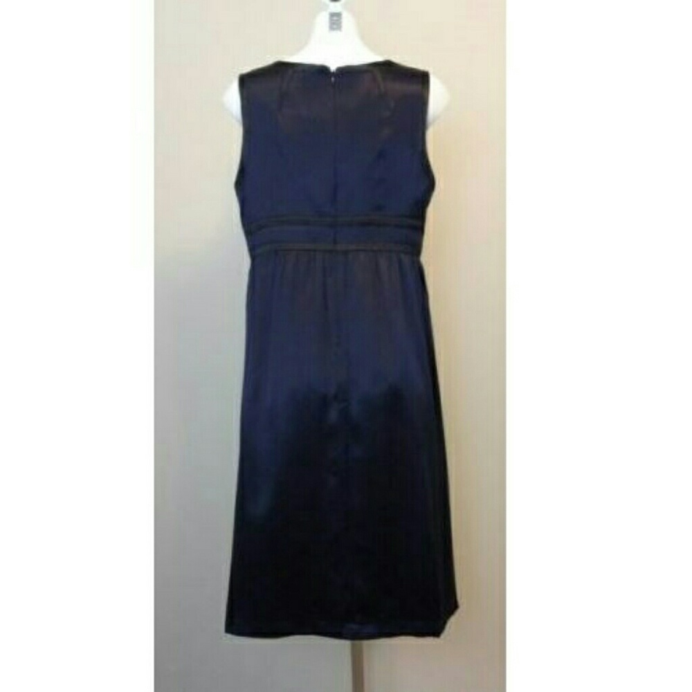 Proenza Schouler for Target Silk Navy Blue Sleeveless Prom Dress - Picture 3 of 3